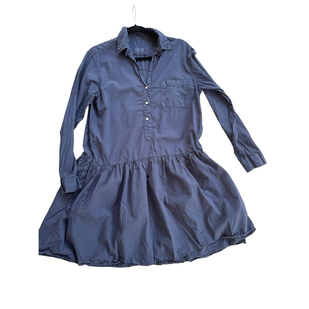 Grayson by Frank & Eileen Changemaker Shirt Dress‎ Small, 2 Linen Blue